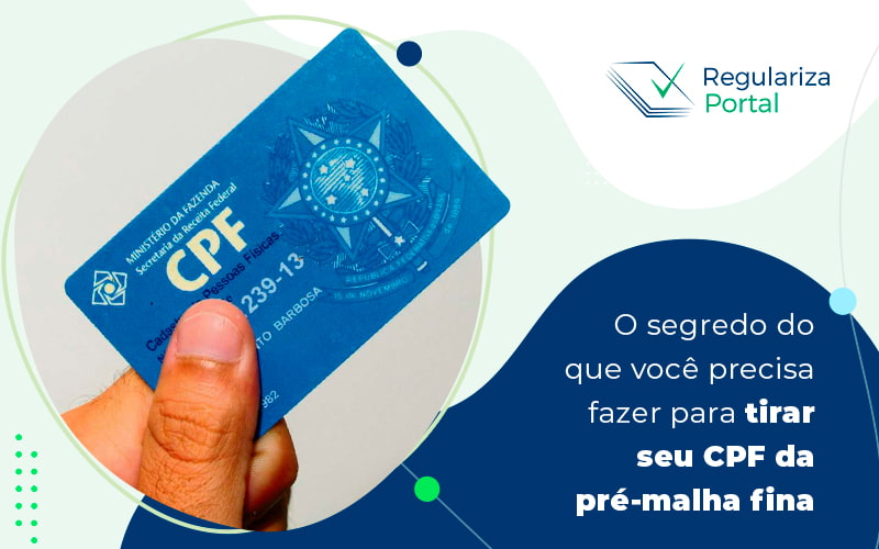 O Segredo Do Que Vocre Precisa Fazer Para Tirar Seu Cpfe Da Pre Malha Fina Blog - Regulariza Portal